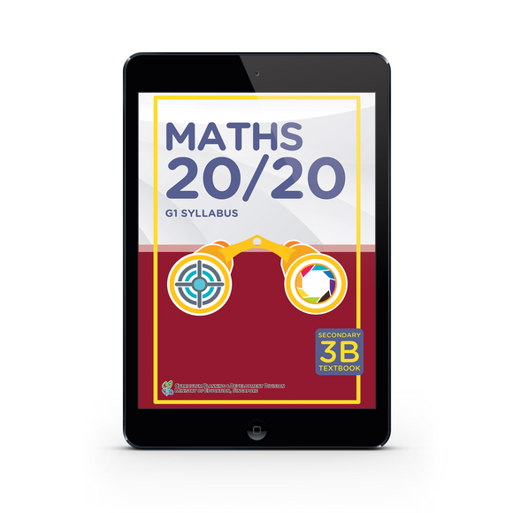 Maths 20/20 (G1) Textbook 3B (Digital Only)