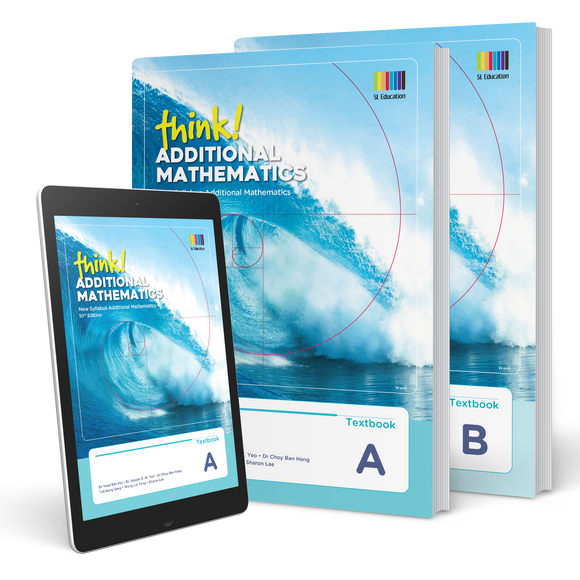 Add Math Green Textbook think! Additional Mathematics Textbook A & B (Print & Digital Bundle ...